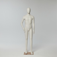 Mannequin masculin grandeur nature debout avec tête en matériau FRP