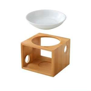 <span class=keywords><strong>Brûleur</strong></span> à cire de bougie en céramique de bambou en gros <span class=keywords><strong>pas</strong></span> <span class=keywords><strong>cher</strong></span>, <span class=keywords><strong>brûleur</strong></span> à huile parfumée, <span class=keywords><strong>brûleur</strong></span> à fusion - Product Image 1