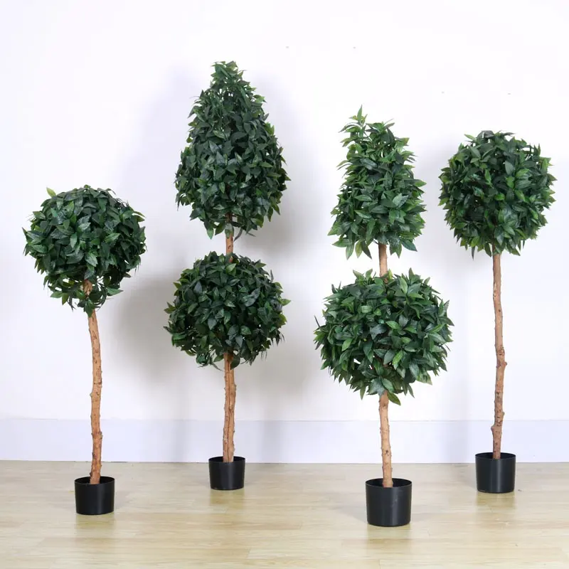 Nieuwste Collectie Moderne Nep Planten Bomen Die Look Real Kunstmatige Laurel Boom Voor Landscaping