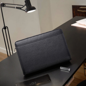 Borsa a Mano in Pelle per <span class=keywords><strong>Uomo</strong></span> Personalizzata OEM, <span class=keywords><strong>Pochette</strong></span> da Polso con Chiusura, Logo Personalizzato, Grande Borsa da <span class=keywords><strong>Uomo</strong></span> - Product Image 3