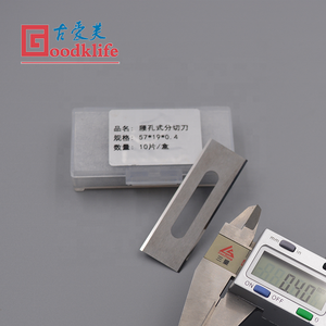 Three Holes Double Edge Carbon Steel Industrial Blades PP Film 3 Holes Blades for <strong>Uncured</strong> <strong>Rubber</strong> Separating Machines - Product Image 6