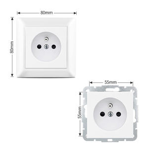 Prise murale Schuko encastrée en <span class=keywords><strong>Pologne</strong></span> standard française avec verrouillage enfant, prise intégrée intelligente 250V16A prise électrique française - Product Image 5