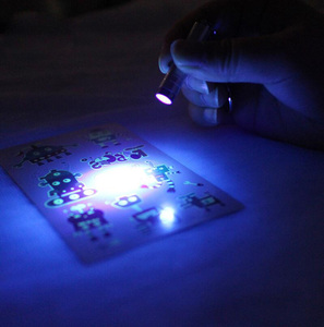 Promotional Mini Flash <strong>Torch</strong> Customized Key Chains 395nm UV Light Key Ring Keychain Led <strong>Keyring</strong> - Product Image 4