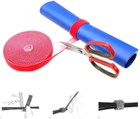Nylon pour bandes Velcro, écologique, 3 m de long, attaches élastiques autocollantes résistantes pour l'ameublement, organisateur de câbles