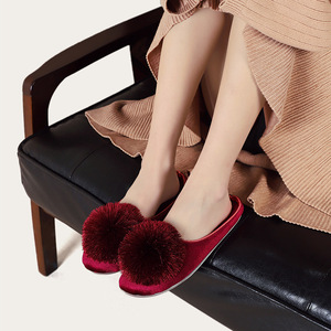 Wholesale New Products TPR Sole Indoor slippers Suede Floor slippers With Factory Bestseller - Product Image 3