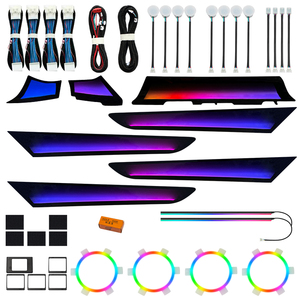 Kit d'éclairage d'ambiance <span class=keywords><strong>dynamique</strong></span> complet TMPRO pour <span class=keywords><strong>Mazda</strong></span> <span class=keywords><strong>CX</strong></span>-5 2017-2021 conduite à gauche, tableau de bord et amélioration intérieure des portes - Product Image 5