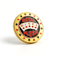 Bouton de croupier en alliage de zinc robuste de qualité casino, jeton de poker, pièce de club de poker, pour jeu de table All-In
