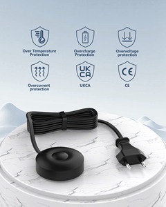 Electric Toothbrush Charger for Magnetic Wireless Charging Base Fireproof FCP Protection 5V 1A AC Power White - Product Image 4