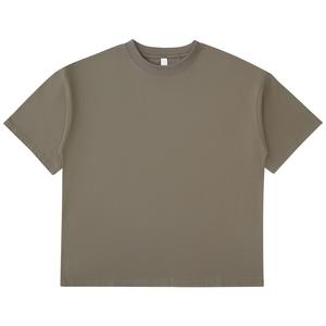 T-shirt en coton surdimensionné anti-rétrécissement 245g Boxy de luxe épais uni pour hommes - Product Image 1
