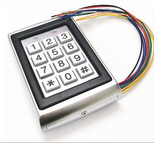 防水オールインワンアクセス制御システム（スワイプカード、パスワード、NFC対応、金属製、シルバー/ブラック、屋外用鉄製ドアロック） - Product Image 2