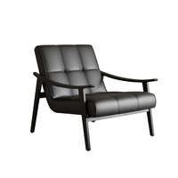 Fauteuil de loisirs individuel en bois de frêne, style minimaliste italien, moderne, pour salon, luxe léger, simple