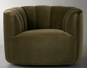 كرسي دوار مخملي للاسترخاء فاخر لغرفة المعيشة - Product Image 3