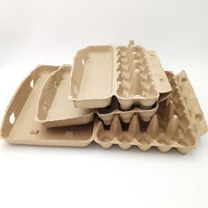 Eggs Tray Egg Carton Biodegradable Eco-friendly 12/15/30 Sell Eggs Paper Packaging Tray Pulp Fiber Egg Carton Tray Box