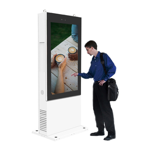 Outdoor Advertising Kiosk 55 65 Inch Waterproof Outdoor Lcd Advertising Player Screen IP65 Outdoor Digital Signage Totem Kiosk