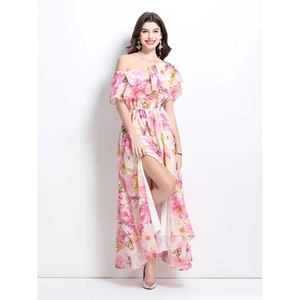 Robe longue style 2026 la plus vendue, en tissu de coton uni, avec design et taille personnalisables, disponible à la vente - Product Image 1