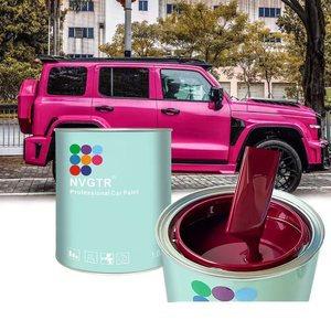 Hoogglans autolak metallic parelmoer candy maroon bordeaux kleur 2K rode autolak - Product Image 1