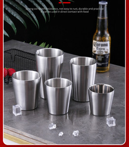 Không Thể Phá Vỡ Stemless Rượu Vang Cốc Biểu Tượng Tùy Chỉnh Thép Không Gỉ Bia Cốc Cốc Nước Xử Lý Đôi Tường Kính Cho Đảng - Product Image 2