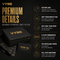 Cajas de Cartón Negro Personalizadas, Cajas de Embalaje Plegables, Patrones Impresos con Tinta de Soya, Cajas de Envío y para Envoltura de Regalos