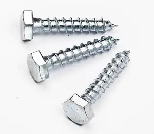4.8/ 8.8/ 10.9/ 12.9 Grade Nickle Plated Metal Coach Screw Supplier Stainless Steel Din571 Galvanized Coach Screw