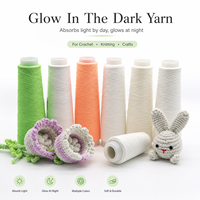 Fil Lumineux qui Brille dans le Noir pour Tricot, Crochet, Tissage, Broderie, Jouets, Artisanat, Sacs et Accessoires DIY OEM ODM
