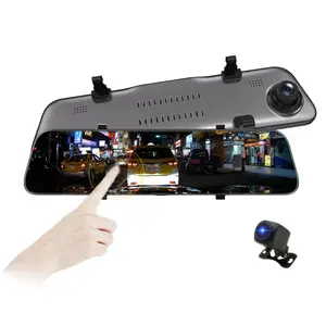 2019 Più Nuovo 12 pollici media streaming video dell'automobile dvr con 2K visione notturna della macchina fotografica per auto ampio angolo di visione