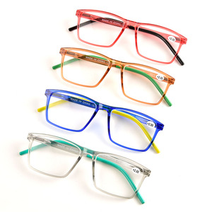 <span class=keywords><strong>Gafas</strong></span> <span class=keywords><strong>de</strong></span> <span class=keywords><strong>Lectura</strong></span> Rectangulares Clásicas, Ligeras, con Montura Colorida y Lentes Transparentes para Presbicia, Unisex, Venta al Por Mayor, Logotipo Personalizado - Product Image 6