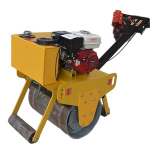 Compactador de rodillo de carretera para peatones de mano vibratoria duradero de alta eficiencia, de un solo tambor de asfalto - Product Image 1