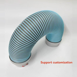 Tubo de PE absorbente de sonido elástico <span class=keywords><strong>TPV</strong></span> azul de alta calidad, piezas de conexión de extremo de aire fresco para mangueras de ventilación de electrodomésticos - Product Image 5