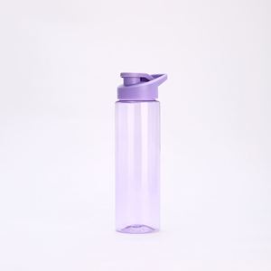 ขวดน้ำพกพาแบบใส ปลอดสาร BPA สีสันสดใส ฝาปิดแบบพลิกพร้อมหลอดดูด ป้องกันการรั่วซึม แก้วพลาสติกแบบมีหูจับ พร้อมโลโก้สั่งทำเป็นของขวัญ - Product Image 2