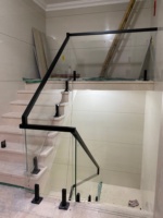 Système de Balustrade de canaux argentés, Installation facile, bricolage d'escaliers en verre, acier inoxydable, système de balanciation pour le balcon