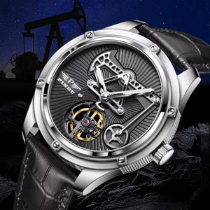 Montre PINDU avec mouvement mécanique Miyata 8215, verre saphir, étanche, luminescent, pour hommes d'affaires - Product Image 4