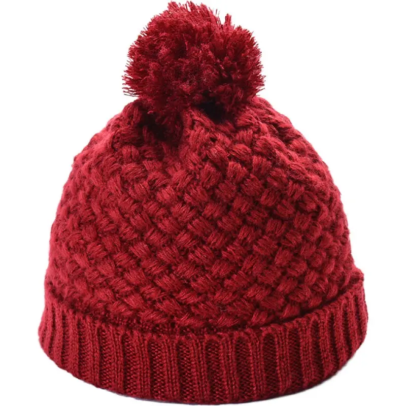 HZM-24085 New Style Acrylic Knit Winter Thick Fleece Warm Earmuff Head Winter Men Custom Logo Skull Beanie Hat