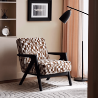 Fauteuil de loisirs moderne en coton écologique pour chambre, bureau à domicile, salon, hôtel, salle à manger, mobilier de maison