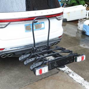 Bloqueo DE SEGURIDAD fijo para <span class=keywords><strong>bicicleta</strong></span> de 60kg con carga máxima, 3 bicicletas, contrapunto trasero, portabicicletas para coche - Product Image 5