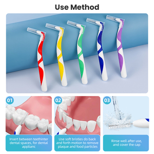 Brosse <span class=keywords><strong>interdentaire</strong></span> en forme de L, poils ultra fins, TPE de qualité alimentaire, soin buccal doux, nettoyage en profondeur, brosse <span class=keywords><strong>interdentaire</strong></span> <span class=keywords><strong>dentaire</strong></span> - Product Image 4