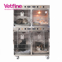 Équipement médical vétérinaire, incubateur pour animaux de compagnie, cage à oxygène pour chien, cage de clinique vétérinaire