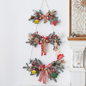 <b>Christmas</b> Decorations Including Bows Wreaths Vines <b>Christmas</b> <b>Trees</b> Door <b>Wall</b> Hangers Eco-Friendly PE Material - Product Image 2