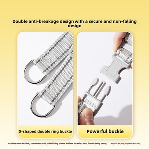 Harnais pour chien en cuir à rayures réfléchissantes en gros en forme de Y personnalisé - Product Image 5