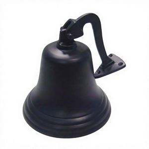 Black Bell Christmas <b>Decoration</b> Hot Selling Brass Ship Bells Metal Crafts Decorative Wall Bells Hanging Event Supplier - Product Image 1