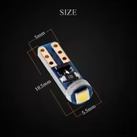 Ampoule LED T5 pour instruments de voiture, 1SMD 3030, lampe d'instrument 12V, indicateur d'avertissement de tableau de bord, T5 W1.2W W2.3W W2W WBT5
