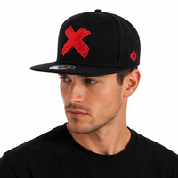 Gorra Unisex Vintage Y2K con Cierre a Presión, Logotipo Bordado Personalizado de Alta Calidad, 100% Lona de Algodón, Ajustable, sin Estructura, Visera Plana