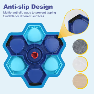 Jeu de puzzle interactif pour chien à alimentation lente, boîte de jeu en plastique PP antidérapant, bol d'alimentation lente pour animaux de compagnie, jouet d'entraînement pour chien - Product Image 3