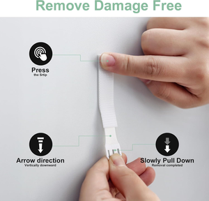 Kit de crochets adhésifs robustes pour accrocher les tableaux sans dommages, 3 tailles, sans clous, pour la fixation des cadres - Product Image 5