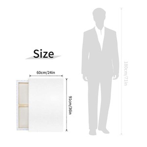 <span class=keywords><strong>Tele</strong></span> di pittura Pre allungate adatte a vari stili di pittura tavole di tela bianca in cotone a fiocco lungo - Product Image 2
