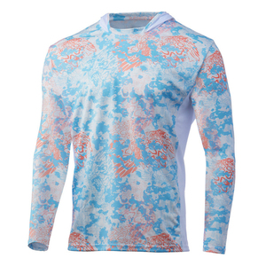 Sudadera con Capucha de Pesca para Hombre, Personalizada con Impresión Digital, 100% Poliéster, Transpirable, Protección <span class=keywords><strong>UPF</strong></span> 50, Antibacteriana, con Logotipo Impreso - Product Image 5