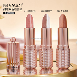 Kaqili Golden Gradual Change Shining Two Colors Eyeshadow Stick Larga Duración 2 en 1 Sparkle Highlight Stick - Product Image 3
