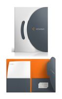 Porte-documents de présentation de documents en papier avec fente pour cartes de visite, personnalisable en taille, résistant aux rayures, avec lamination, gaufrage et débosselage