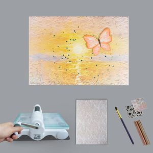 Cartelle goffratura in plastica modello in rilievo per decorazione Album fai da te carta di compleanno carta Making - Product Image 6