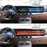 Reproductor Multimedia para Automóvil con Pantalla Triple de 38 Pulgadas, Android Auto para Mercedes-Benz Clase E W213 2016-2020, Unidad Principal de Navegación GPS para Automóvil