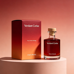 Factory Direct Custom Folding Paper Box Gold Foil Artisan <strong>Cherry</strong> Brandy Fruit <strong>Liqueur</strong> Retail Packaging Case - Product Image 3